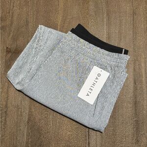 Athleta Echo Wide Crop Pant Silver Gray Women’s Size 12T NWT